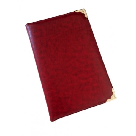 PORTABLOCK NOTA ECO C/PINZA 19X13 GRANATE