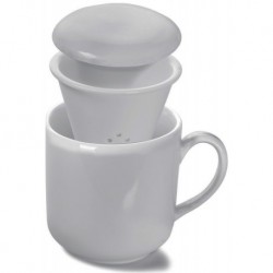 TAZA INFUSIONES 40CL PORCE FILTRO Y TAPA