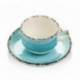 EO AZUL TURQ . MOKA-CAFE PLATO 12CM