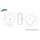 PORTARROLLOS WC INOX 200/45  AE23200 JOFEL
