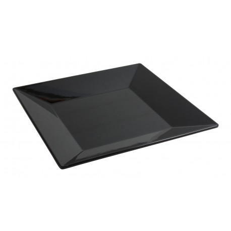 ZZ PLATO CUADRADO 27CM NEGRO