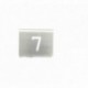 NUMERO MESA INOX Nº 07