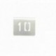 NUMERO MESA INOX Nº 10