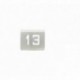 NUMERO MESA INOX Nº 13
