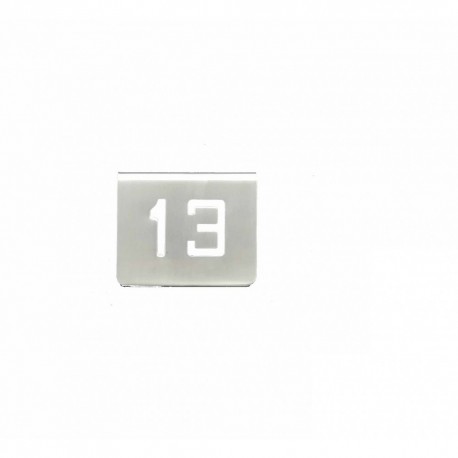 NUMERO MESA INOX Nº 13