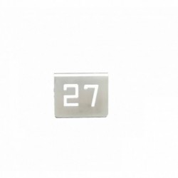 NUMERO MESA INOX Nº 27