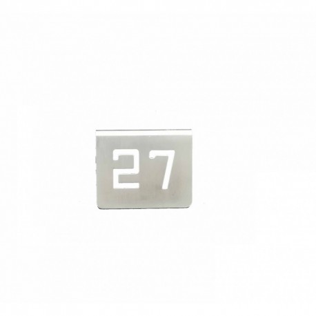 NUMERO MESA INOX Nº 27