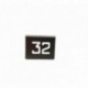 NUMERO MESA INOX Nº 32