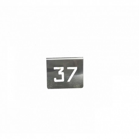 NUMERO MESA INOX Nº 37