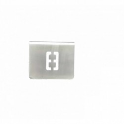NUMERO MESA INOX Nº 08