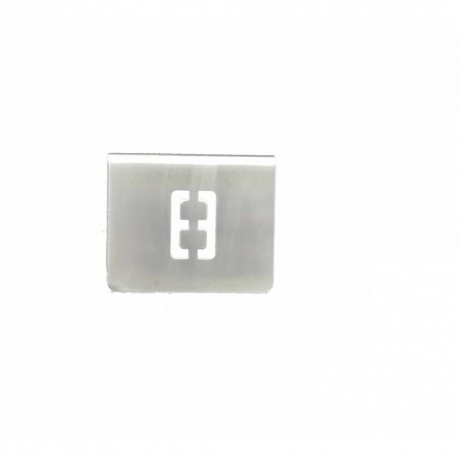 NUMERO MESA INOX Nº 08