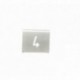 NUMERO MESA INOX Nº 04
