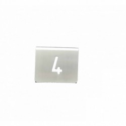 NUMERO MESA INOX Nº 04