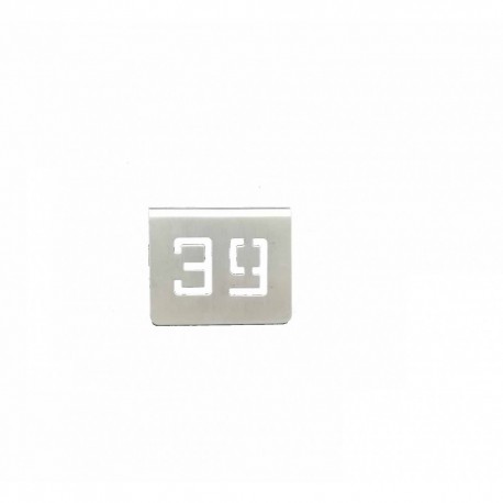 NUMERO MESA INOX Nº 39