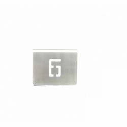 NUMERO MESA INOX Nº 06
