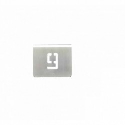 NUMERO MESA INOX Nº 09