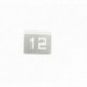 NUMERO MESA INOX Nº 12