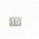 NUMERO MESA INOX Nº 16