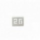 NUMERO MESA INOX Nº 26