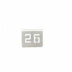 NUMERO MESA INOX Nº 26