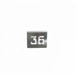 NUMERO MESA INOX Nº 36