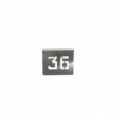 NUMERO MESA INOX Nº 36