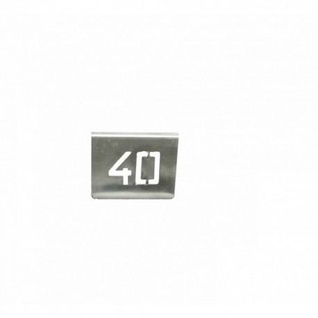 NUMERO MESA INOX Nº 40