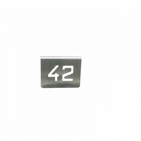 NUMERO MESA INOX Nº 42