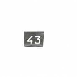NUMERO MESA INOX Nº 43