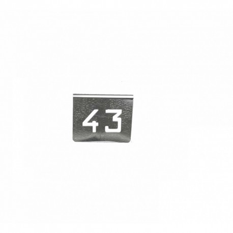 NUMERO MESA INOX Nº 43