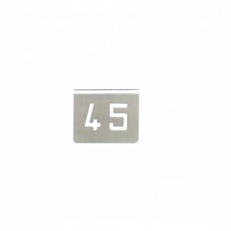 NUMERO MESA INOX Nº 45