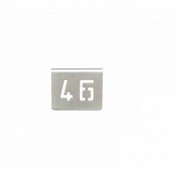 NUMERO MESA INOX Nº 46