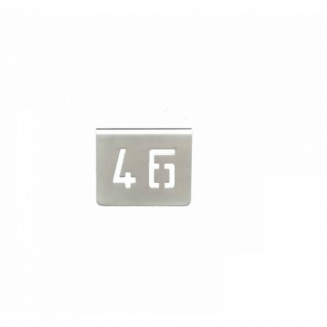 NUMERO MESA INOX Nº 46