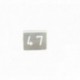 NUMERO MESA INOX Nº 47