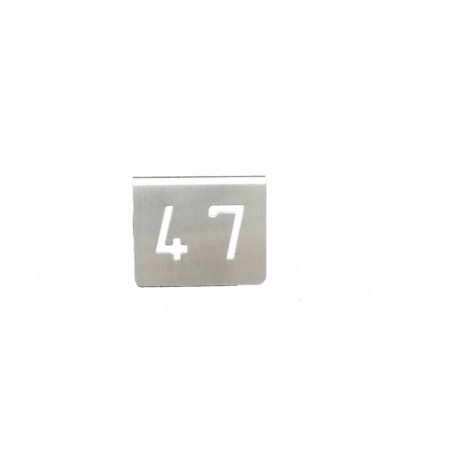 NUMERO MESA INOX Nº 47