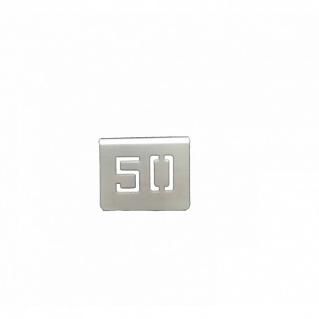 NUMERO MESA INOX Nº 50