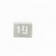 NUMERO MESA INOX Nº 19