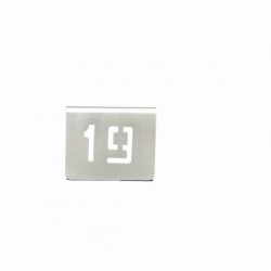 NUMERO MESA INOX Nº 19