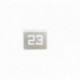 NUMERO MESA INOX Nº 23