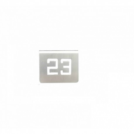 NUMERO MESA INOX Nº 23