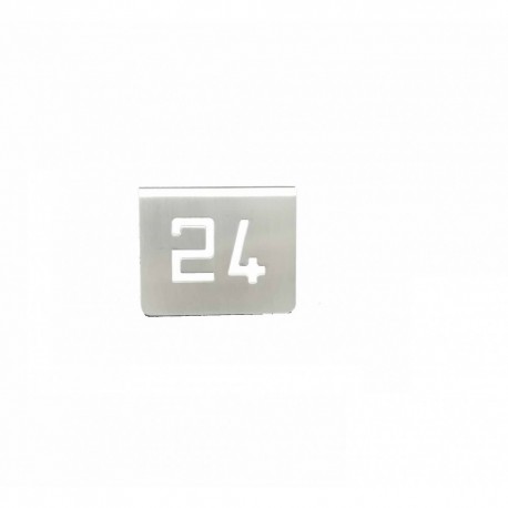 NUMERO MESA INOX Nº 24