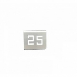 NUMERO MESA INOX Nº 25