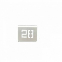 NUMERO MESA INOX Nº 28