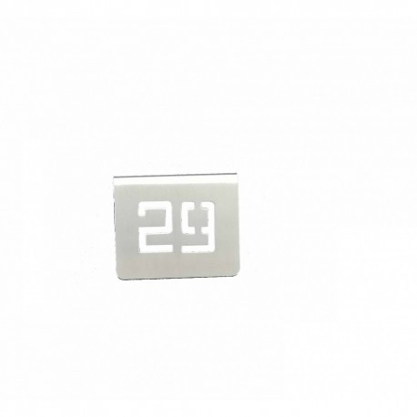 NUMERO MESA INOX Nº 29