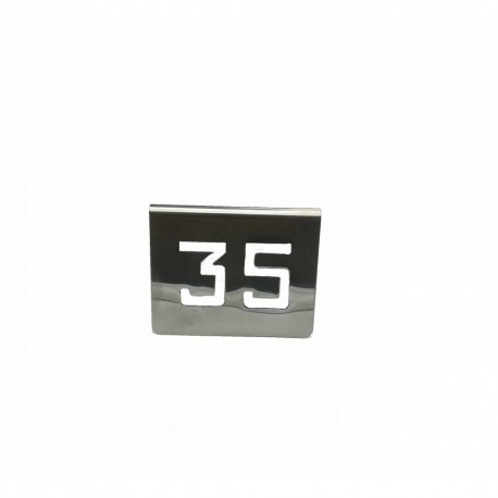 NUMERO MESA INOX Nº 35