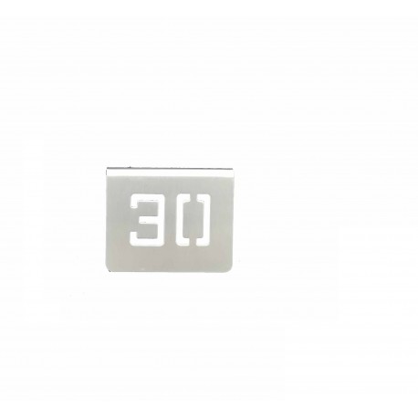 NUMERO MESA INOX Nº 30