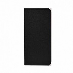 ZZ CARTA PEQUEÑA PIEL 28X15 NEGRA 4 HOJAS