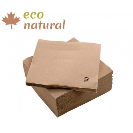 SERVILLETA 20X20 ECONATURAL PUNTA PUNTA