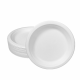 DES PLATO LLANO 22CM BCO BIODEGRADABLE