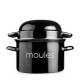 OLLA PARA MEJILLONES 18CM NEGRA